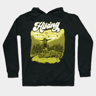 Hiking adventure wild vintage exploring Hoodie